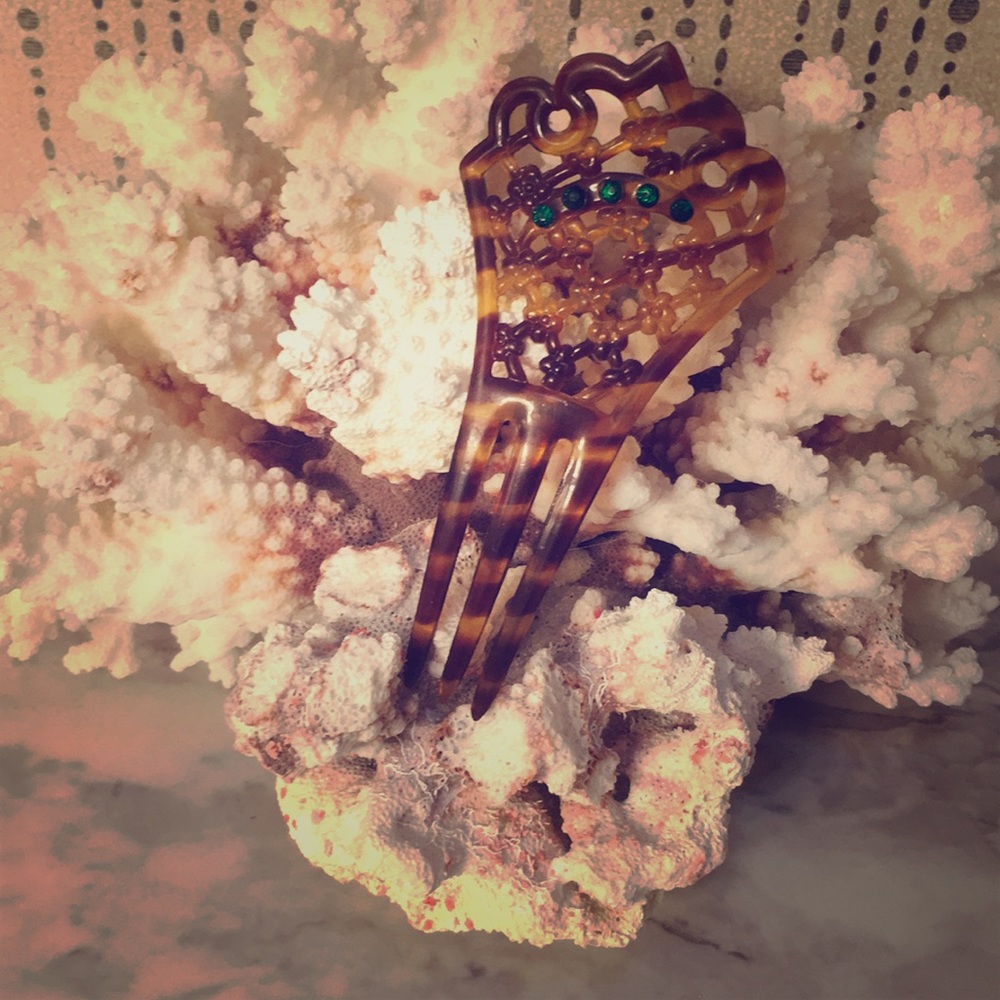 Vintage Tortoise Hair Comb
